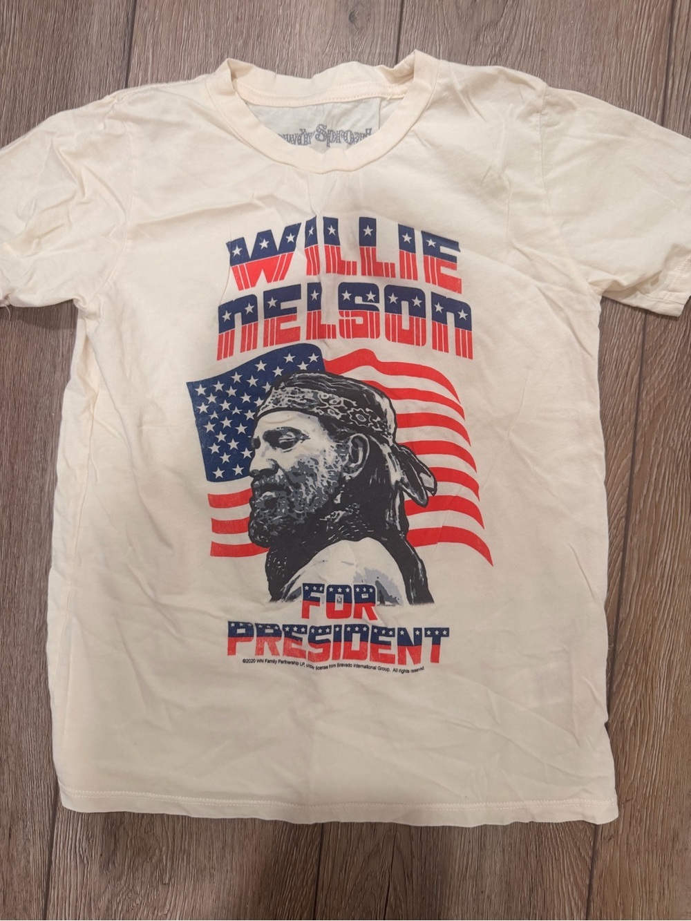 Willie Nelson Graphic Tee - Cream - 0264